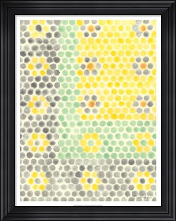 Framed Floral Linoleum II Print