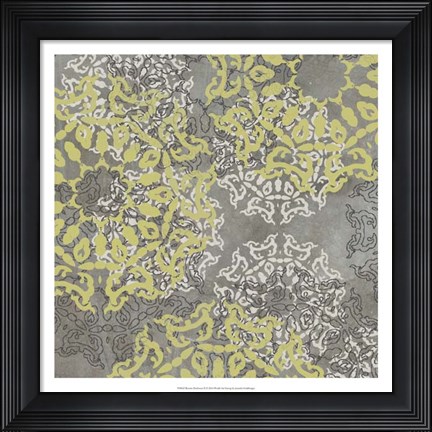 Framed Rosette Profusion II Print