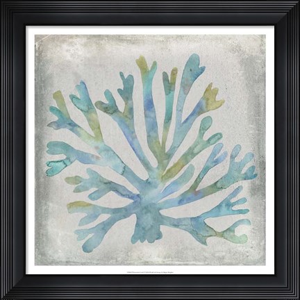 Framed Watercolor Coral I Print