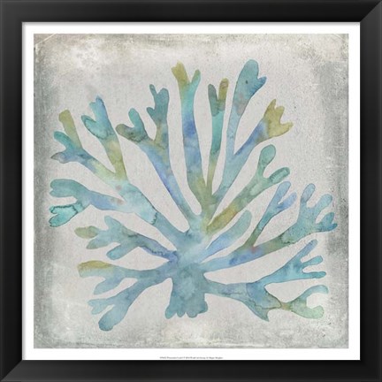 Framed Watercolor Coral I Print