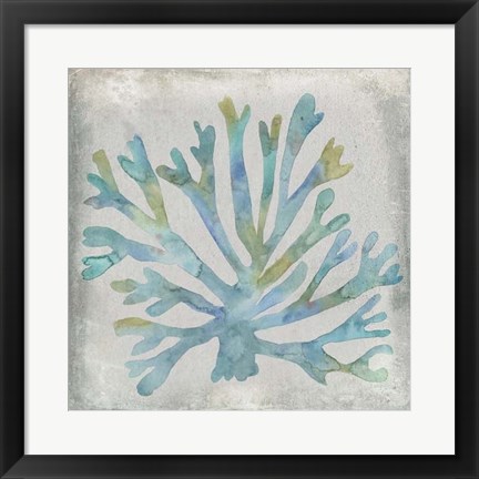 Framed Watercolor Coral I Print