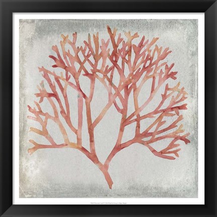 Framed Watercolor Coral IV Print