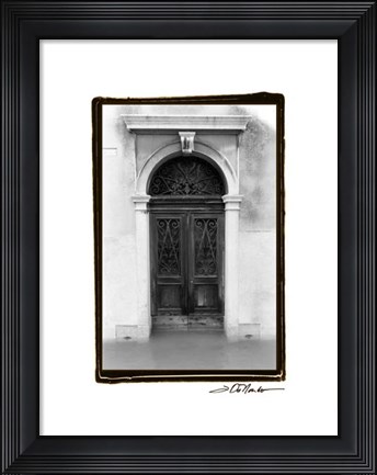Framed Venetian Doorways I Print