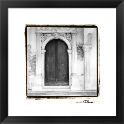 Framed Venetian Doorways II Print