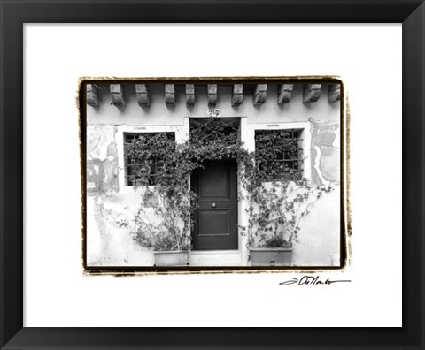 Framed Venetian Doorways V Print