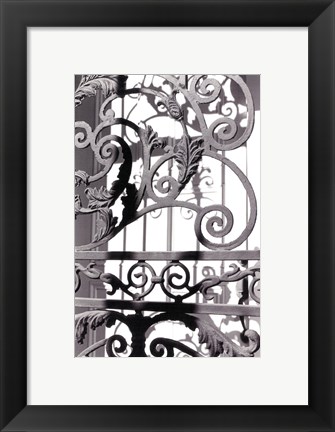 Framed Wrought Iron Elegance II Print