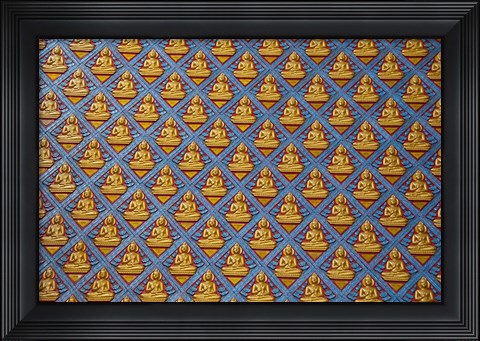 Framed Thai Buddhist Temple, Island of Penang, Malaysia Print