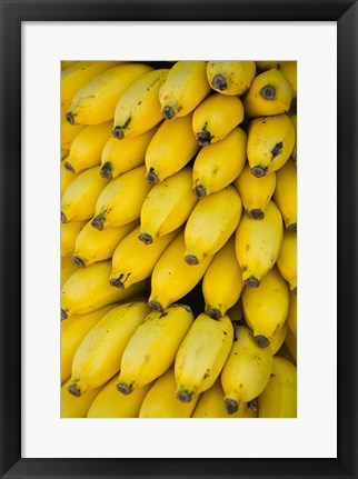 Framed Oman, Dhofar Region, Salalah. Local bananas for Sale Print