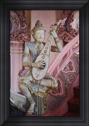 Framed Figure on The Stairway to Heaven, Erawan Museum in Samut Prakan, Bangkok, Thailand Print