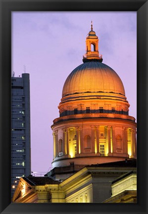 Framed Asia, Singapore, Padang. Supreme Court Building. Print