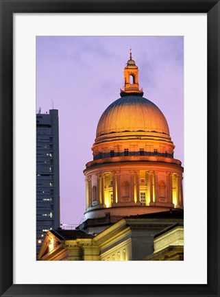 Framed Asia, Singapore, Padang. Supreme Court Building. Print