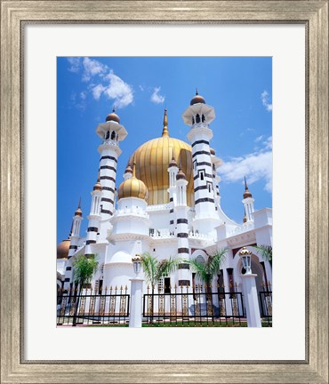 Framed Malaysia, Peninsular Malaysia, Perak, Kuala Kangsar, Ubudiah Mosque Print