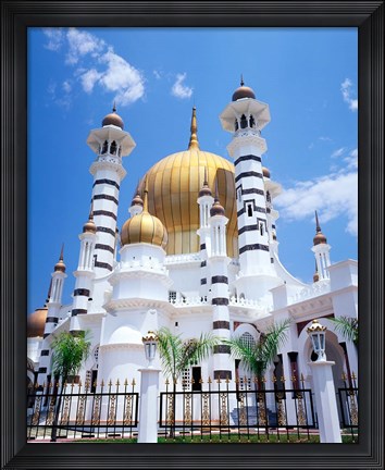 Framed Malaysia, Peninsular Malaysia, Perak, Kuala Kangsar, Ubudiah Mosque Print