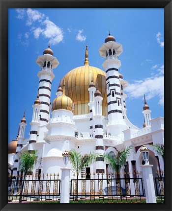 Framed Malaysia, Peninsular Malaysia, Perak, Kuala Kangsar, Ubudiah Mosque Print