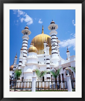 Framed Malaysia, Peninsular Malaysia, Perak, Kuala Kangsar, Ubudiah Mosque Print