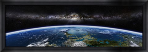 Framed Artist&#39;s concept of an extraterrestrial planet Print