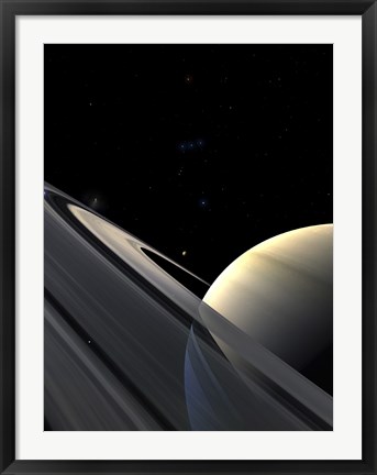 Framed Rings of Saturn Print