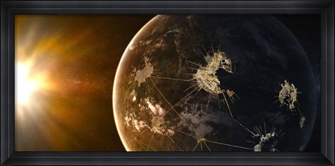 Framed This planet is home to the capital of Asellus Secundus Print