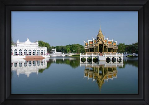 Framed Aisawan Dhipaya Asana Pavilion, Royal Summer Palace, Bangkok, Thailand Print