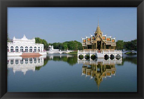 Framed Aisawan Dhipaya Asana Pavilion, Royal Summer Palace, Bangkok, Thailand Print