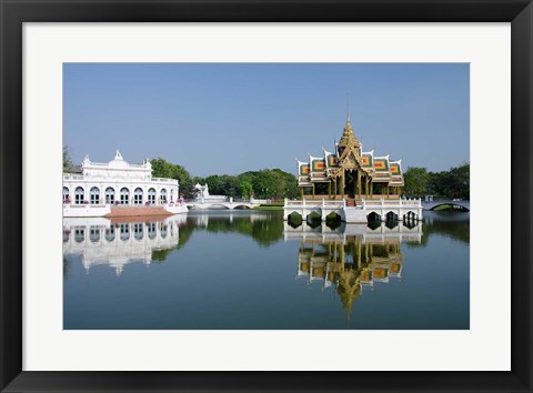 Framed Aisawan Dhipaya Asana Pavilion, Royal Summer Palace, Bangkok, Thailand Print