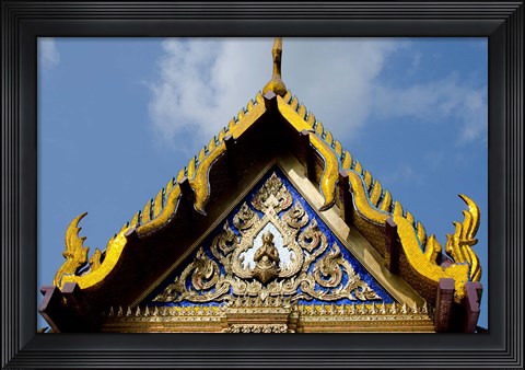 Framed Royal Monastery of Emerald Buddha, Grand Palace, Wat Phra Keo, Bangkok, Thailand Print