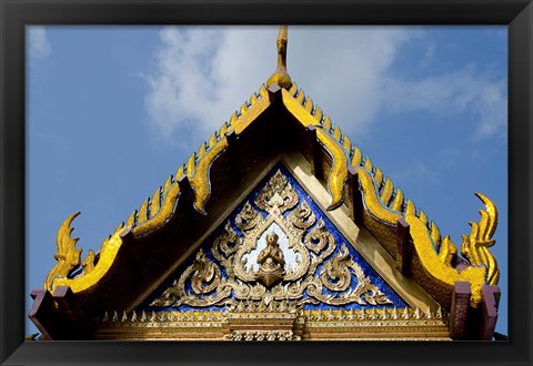 Framed Royal Monastery of Emerald Buddha, Grand Palace, Wat Phra Keo, Bangkok, Thailand Print