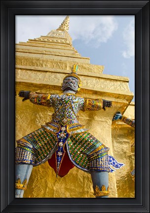 Framed Grand Palace, Upper Terrace monuments, Bangkok, Thailand Print