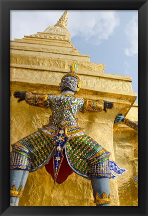 Framed Grand Palace, Upper Terrace monuments, Bangkok, Thailand Print