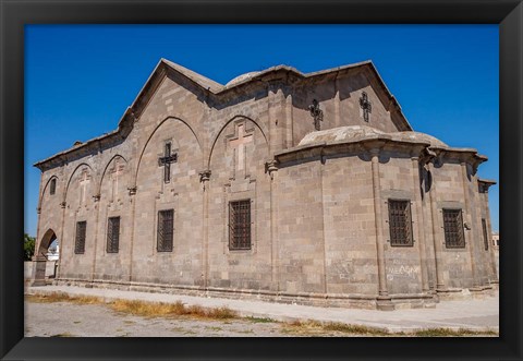 Framed Old abandoned church in Cappadocia, Central Anatolia, Turkey Print