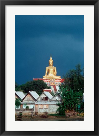 Framed Big Buddha Buddhist Temple, Thailand Print