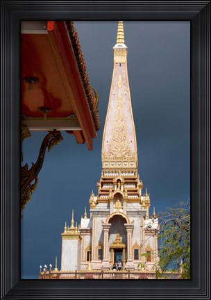 Framed Wat Chalong Buddhist Monastery, Phuket, Thailand Print