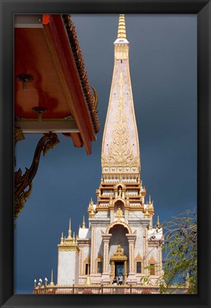 Framed Wat Chalong Buddhist Monastery, Phuket, Thailand Print