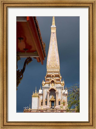 Framed Wat Chalong Buddhist Monastery, Phuket, Thailand Print