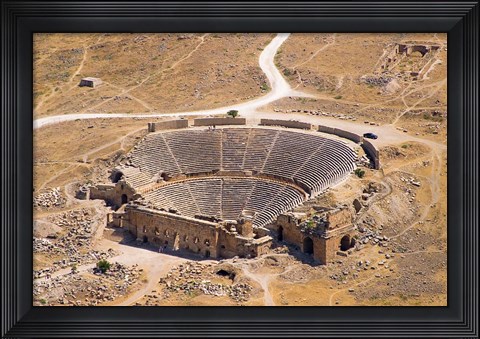 Framed Roman Amphitheater, Ancient Hierapolis, Pamukkale, Turkey Print
