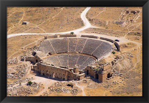 Framed Roman Amphitheater, Ancient Hierapolis, Pamukkale, Turkey Print