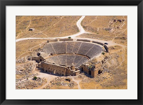 Framed Roman Amphitheater, Ancient Hierapolis, Pamukkale, Turkey Print