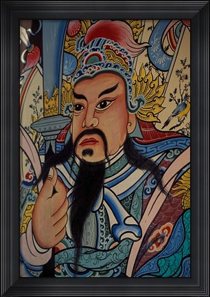Framed Wall Mural at Wat Po, Bangkok, Thailand Print