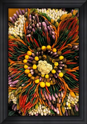 Framed Chili Pepper Decoration, Thailand Print