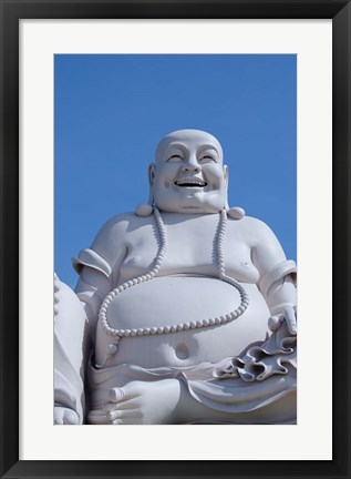 Framed Big Happy Buddha statue, My Tho, Vietnam Print