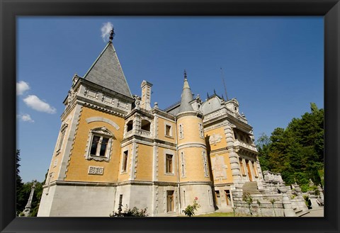 Framed Massandra Palace, Yalta, Ukraine Print