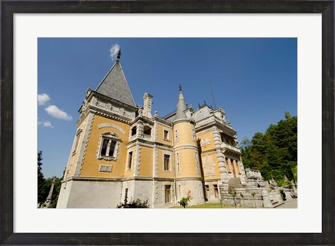 Framed Massandra Palace, Yalta, Ukraine Print