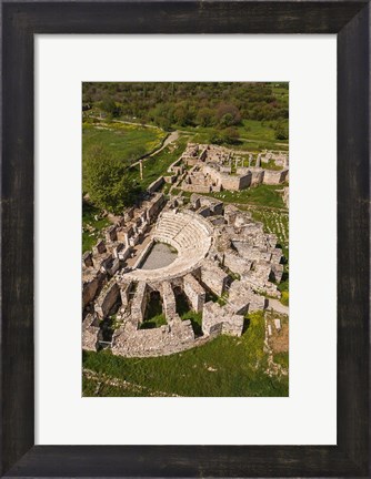 Framed Aerial view of Aphrodisias, Aydin, Turkey Print