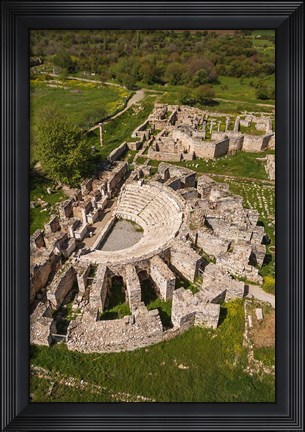 Framed Aerial view of Aphrodisias, Aydin, Turkey Print