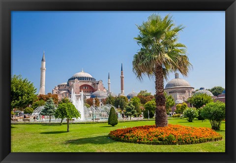 Framed Hagia Sophia, Istanbul, Turkey Print