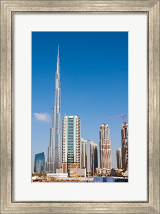 Framed Burj Khalifa, Dubai, United Arab Emirates Print