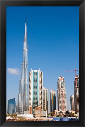 Framed Burj Khalifa, Dubai, United Arab Emirates Print