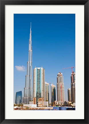 Framed Burj Khalifa, Dubai, United Arab Emirates Print