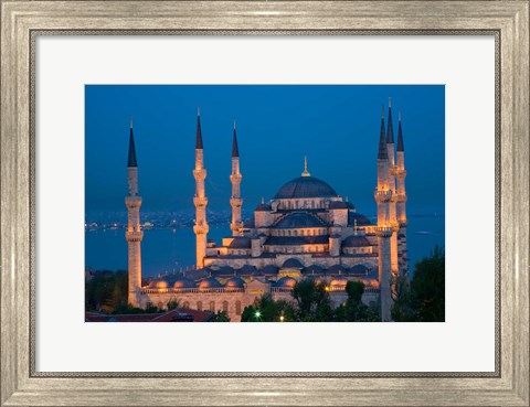 Framed Blue Mosque, Istanbul, Turkey Print