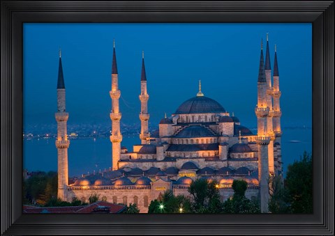 Framed Blue Mosque, Istanbul, Turkey Print